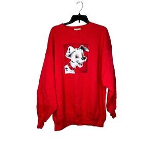 Vintage y2k 2000s disney 101 dalmations sweatshirt xxl